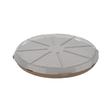 Pizzabox To Go, 100% recycelbar 1 Stück, Farbe: beständiges braun/transparent - Bild-Darstellung des Produktes 1