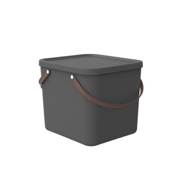 Rotho ALBULA Aufbewahrungsbox, 40 Liter Farbe: anthrazit - Bild-Darstellung des Produktes 1