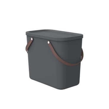 Rotho ALBULA Aufbewahrungsbox, 25 Liter Farbe: anthrazit - Bild-Darstellung des Produktes 1