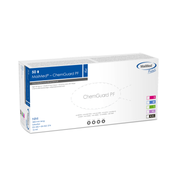 MaiMed® Protect - ChemGuard PF Chemikalienschutzhandschuhe 1 Box = 50 Stück, Größe XL - Bild-Darstellung des Produktes 1