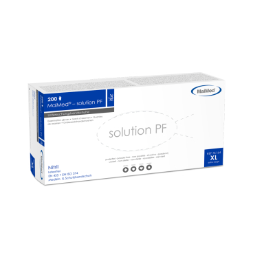 MaiMed® - Solution Blue PF Nitril-Untersuchungshandschuhe 1 Box = 200 Stück, Größe XL - Bild-Darstellung des Produktes 1