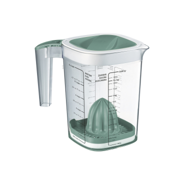 Rotho LOFT Back Messbecher mit Zitronenpresse, 1,5 Liter Farbe: mistletoe green - Bild-Darstellung des Produktes 1