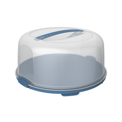 Rotho Kunststoff AG Rotho FRESH Tortenglocke, hoch, Kuchenglocke ideal zum sicheren Transport geeignet, Farbe: horizon blue 1722606161