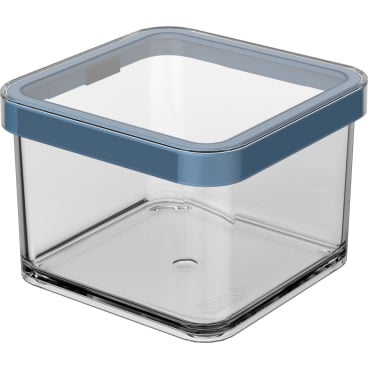 Rotho LOFT Premium Vorratsdose, quadratisch, 0,5 Liter Farbe: horizon blue - Bild-Darstellung des Produktes 1