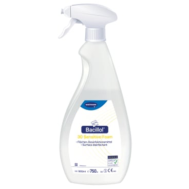 Bacillol 30 Sensitive Foam Flächendesinfektionsmittel 1 Karton = 8 Sprühflaschen à 0,75 Liter - Bild-Darstellung des Produktes 1