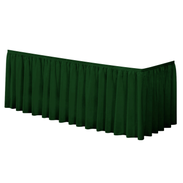 Linco SENATOR Skirting Tischverkleidung Plisséfalte, Länge 410 cm 1 Karton = 12 Stück, Farbe: grün - Bild-Darstellung des Produktes 1