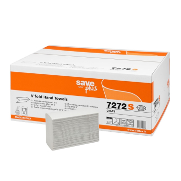 Papierhandtücher Save Plus , 21,5 x 21 cm, 2-lagig, weiß 1 Karton = 15 Packungen à 200 Tücher = 3000 Tücher - Bild-Darstellung des Produktes 1