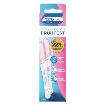 TESTAmed® Schwangerschafts - Frühtest 1 Packung = 2 Tests - Bild-Darstellung des Produktes 1