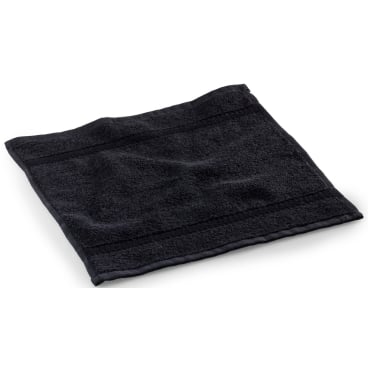 MEGA Clean Professional Baumwoll-Seiflappen, 30 x 30 cm 1 Packung = 12 Stück, Farbe: schwarz - Bild-Darstellung des Produktes 1