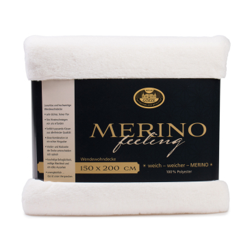 Gözze Wendewohndecke MERINO, 150 x 200 cm Farbe: wollweiß - Bild-Darstellung des Produktes 1