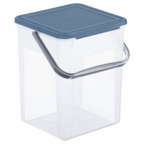 Rotho BASIC Waschmittelbehälter, 9 Liter Farbe: transparent / horizon blue, 5 kg kaufen