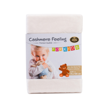 Gözze Kinderdecke PREMIUM CASHMERE FEELING, 75 x 100 cm Farbe: wollweiß - Bild-Darstellung des Produktes 1