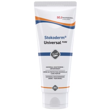 Stokoderm® UNIVERSAL PURE Hautschutzcreme 1 Karton = 12 Tuben à 100 ml - Bild-Darstellung des Produktes 1
