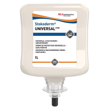 Stokoderm® UNIVERSAL PURE Hautschutzcreme 1 Karton = 6 Kartuschen à 1 Liter - Bild-Darstellung des Produktes 1
