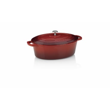 Kela Bräter mit Deckel Calido, oval Farbe: rot - Bild-Darstellung des Produktes 1