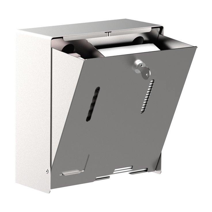 Tioncy Damenbinde-Entsorgungsbehälter – 2× Edelstahl, Schwarz, Wandmontage, 27,3×19,1×9,5 Cm