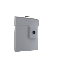 CWS Hygiene Deutschland GmbH & Co. KG CWS ObjectLine Hygienebehälter, mit Beutelspender, ca. 10 Liter, Hygieneabfallbehälter mit Müllbeutelspender aus Edelstahl, Farbe: weiß 3000902