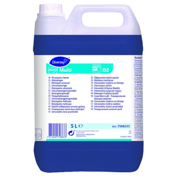 Suma Multi D2 Universalreiniger, mildalkalisch 1 Karton = 2 x 5 Liter Kanister - Bild-Darstellung des Produktes 1