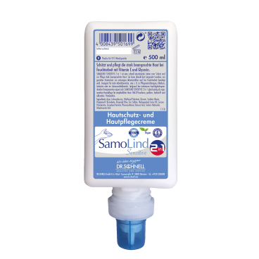 Dr. Schnell SAMOLIND sensitive 2 in 1 Hautpflegecreme 500 ml – DSC-V10 Spenderflasche - Bild-Darstellung des Produktes 1