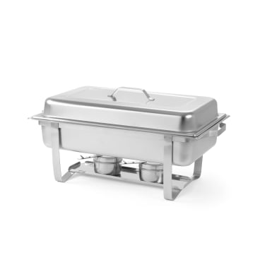 HENDI Chafing Dish GN 1/1 für 9 Liter, inkl. Brennpastenbehältern Maße (B x L x H): 35,8 x 60 x 29,5 cm - Bild-Darstellung des Produktes 1