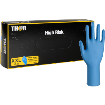 ABENA® Chemikalienschutzhandschuh Thor High Risk, Blau, 30 cm 1 Packung = 50 Stück, Größe XXL - Bild-Darstellung des Produktes 1