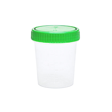 EDLICH & HABEL Probenbecher mit Schraubdeckel grün, 100ml 1 Karton = 500 Stück - Bild-Darstellung des Produktes 1