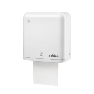 Satino Handtuchspender Sensor, weiß, PT1, abschließbar Maße (B x H x T): 348 x 386 x 220 mm - Bild-Darstellung des Produktes 1