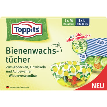 Toppits® Bienenwachstücher 1 Packung = 2 Stück kaufen