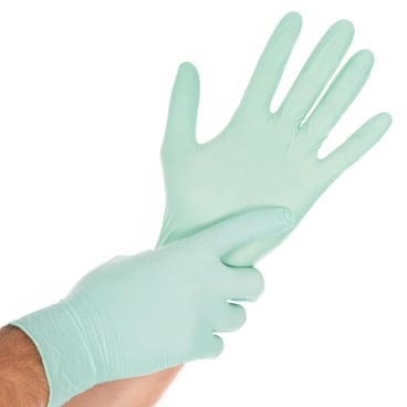 Hygostar® Safe Light Nitrilhandschuhe , puderfrei, mintgrün 1 Packung = 100 Stück, Größe S - Bild-Darstellung des Produktes 1