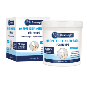 Canosept® Ohrpflege Fingerpads für Hunde 1 Spenderdose = 50 Pads - Bild-Darstellung des Produktes 1