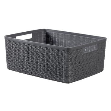 CURVER JUTE RECYCLING Aufbewahrungskorb, 12 Liter Farbe: deep shadow - Bild-Darstellung des Produktes 1