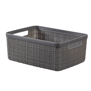 CURVER JUTE RECYCLING Aufbewahrungskorb, 5 Liter Farbe: deep shadow - Bild-Darstellung des Produktes 1