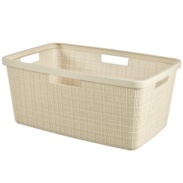 CURVER JUTE RECYCLING Wäschekorb, 46 Liter Farbe: off white - Bild-Darstellung des Produktes 1