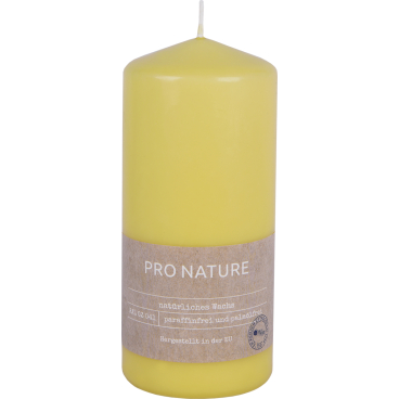 Müller Kerzen "PRO NATURE" Stearin Stumpenkerze 150/68mm 1 Packung = 6 Stück, honig - Bild-Darstellung des Produktes 1