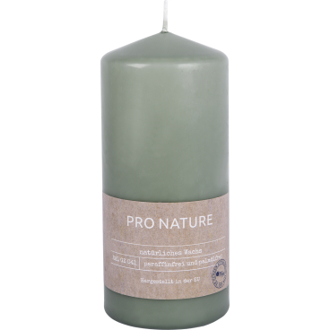 Müller Kerzen "PRO NATURE" Stearin Stumpenkerze 150/68mm 1 Packung = 6 Stück, minze - Bild-Darstellung des Produktes 1