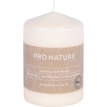 Müller Kerzen "PRO NATURE" Stearin Stumpenkerze 100/68mm 1 Packung = 6 Stück, vanille - Bild-Darstellung des Produktes 1