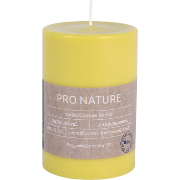 Müller Kerzen "PRO NATURE" Stearin Stumpenkerze, 100/68 mm 1 Packung = 6 Stück, honig - Bild-Darstellung des Produktes 1