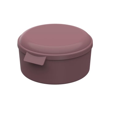 Lunchbox ToGo, rund 1 Stück, Farbe: rot - Bild-Darstellung des Produktes 1