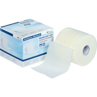 Holthaus Medical Dederon® haft Fixierbinde 20 m, kohäsiv 20 m 1 Packung = 1 Stück einzeln in Schachtel, Maße: 12 cm x 20 m - Bild-Darstellung des Produktes 1