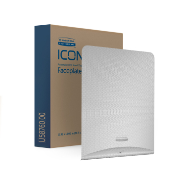 Kimberly-Clark Professional ICON Blende Motiv SILBERNES MOSAIK 1 Blende für automatischen Rollenhandtuchspender - Bild-Darstellung des Produktes 1