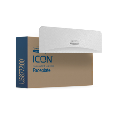 Kimberly-Clark Professional ICON Blende Motiv WEISSES MOSAIK 1 Blende für Doppelrollen Toilettenpapierspender - Bild-Darstellung des Produktes 1