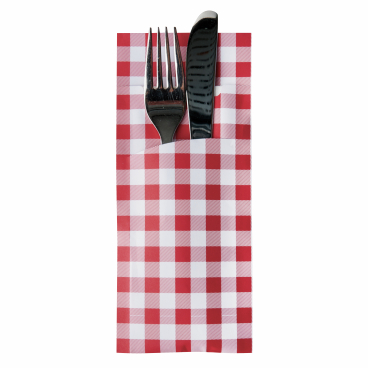 PAPSTAR Bestecktaschen – 520 Stück, 20 X 8,5 Cm, Bordeaux, Inkl. Serviette 33 X 33 Cm