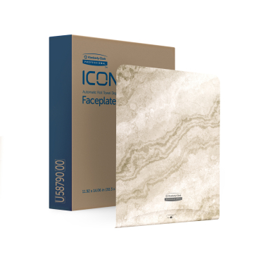Kimberly-Clark Professional ICON Blende Motiv WARMER MARMOR 1 Blende für automatischen Rollenhandtuchspender - Bild-Darstellung des Produktes 1