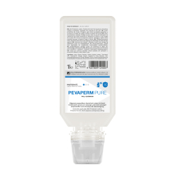 Paul Voormann GmbH PEVAPERM PURE Lotion, Hautschutz vor wässrigen und nicht wässrigen Arbeitsstoffen, 1 Liter - Softflasche 120172