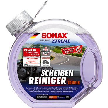 SONAX ScheibenReiniger XTREME Sommer, gebrauchsfertig 3 Liter - Rundflasche - Bild-Darstellung des Produktes 1