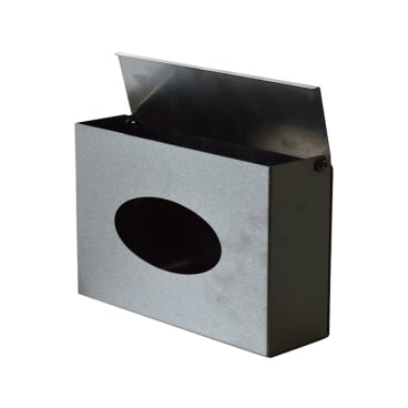 ETERNASOLID Maskenspender, mit Klappdeckel, Edelstahl Maße (B x H x T): 15 x 25 x 7,5 cm - Bild-Darstellung des Produktes 1