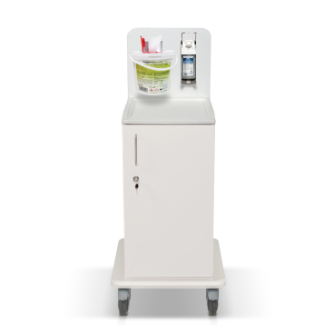ETERNASOLID MULTICART Desinfektionswagen T11 mit Spenderhalterung Farbe: weiß - Bild-Darstellung des Produktes 1