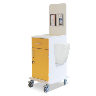 ETERNASOLID MULTICART Arbeitswagen T15 mit Mülleimer Farbe: gelb - Bild-Darstellung des Produktes 1