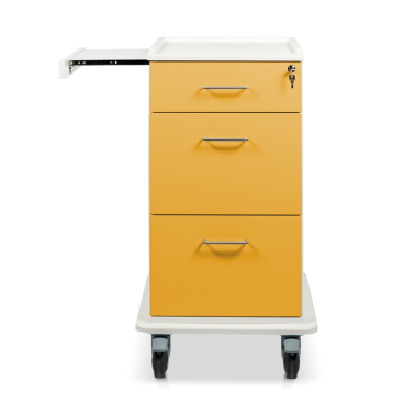 ETERNASOLID MULTICART Dokumentenwagen T16 mit Laptopauszug Farbe: gelb - Bild-Darstellung des Produktes 1