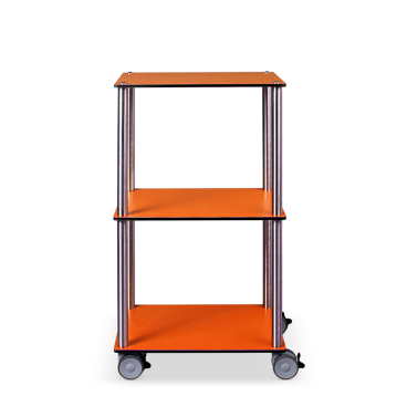 ETERNASOLID MULTICART Etagenwagen W13 mit 3 Böden Farbe: orange - Bild-Darstellung des Produktes 1